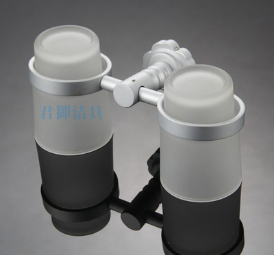 南安卫浴五金精品 厂家直供太空铝双杯架JY-4008全方位解析